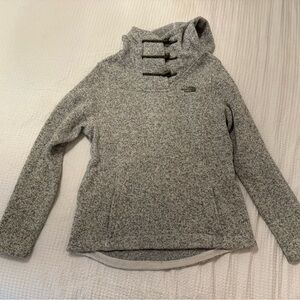 The North Face Women's Heathered Gray Cowl Neck Top